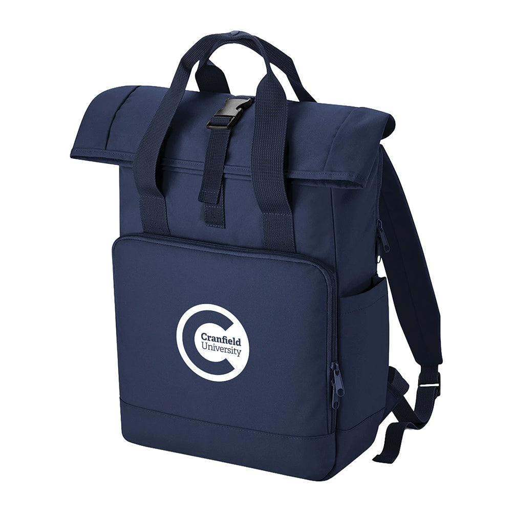 Recycled Twin Handle Roll-Top Laptop Rucksack